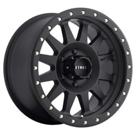 Method Race Wheels 17 x 8.5 in. Double Standard 6 on 135 Bolt Pattern 4.75 in. Back Space, Matte Black MRWMR30478516500